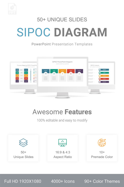 Kit Graphique #92431 Sipoc-diagram Sipoc-analysis Divers Modles Web - Logo template Preview