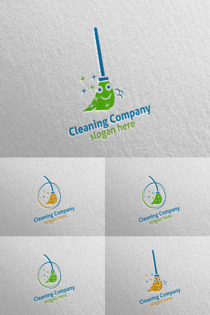 Kit Graphique #92742 Cleaning Logo Divers Modles Web - Logo template Preview