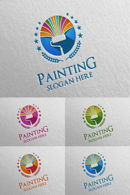 Kit Graphique #92928 Logo Peindre Divers Modles Web - Logo template Preview