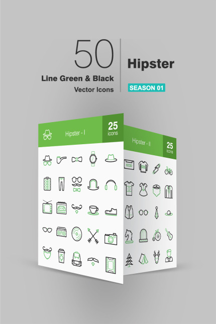 Kit Graphique #93171 Hipster Icon Divers Modles Web - Logo template Preview