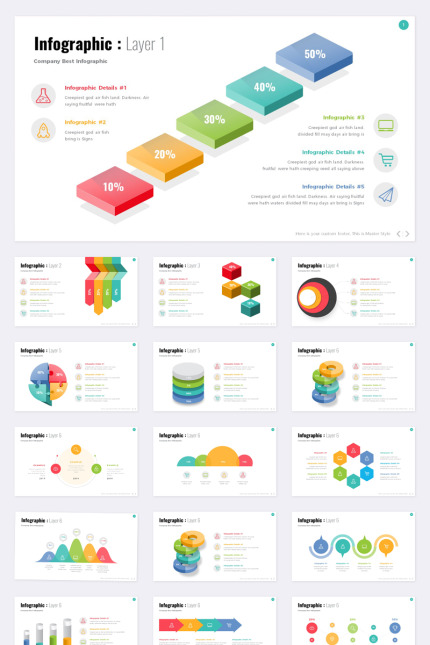 Kit Graphique #93379 Infographic Powerpoint Divers Modles Web - Logo template Preview