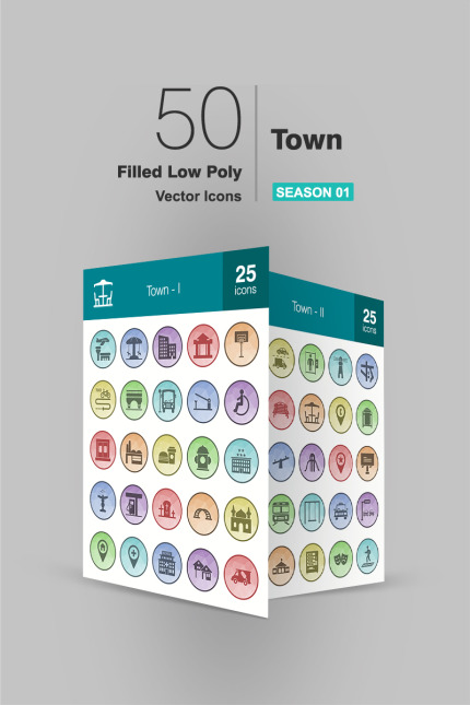 Kit Graphique #93552 Town Icon Divers Modles Web - Logo template Preview