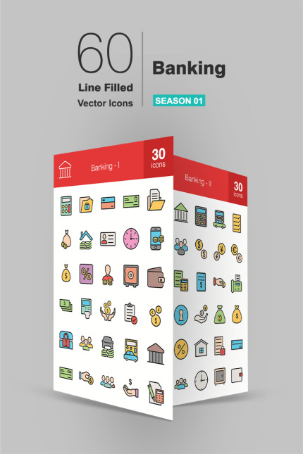 Kit Graphique #93586 Banking Icons Divers Modles Web - Logo template Preview