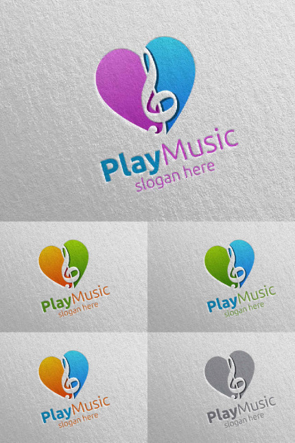 Kit Graphique #93626 Love Musique Divers Modles Web - Logo template Preview