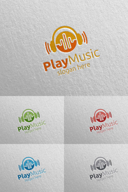 Kit Graphique #93628 Music Logo Divers Modles Web - Logo template Preview