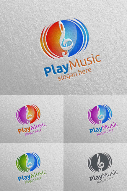 Kit Graphique #93632 Music Logo Divers Modles Web - Logo template Preview