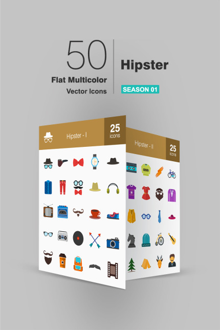 Kit Graphique #93740 Hipster Icon Divers Modles Web - Logo template Preview