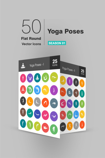 Kit Graphique #93900 Yoga Icon Divers Modles Web - Logo template Preview