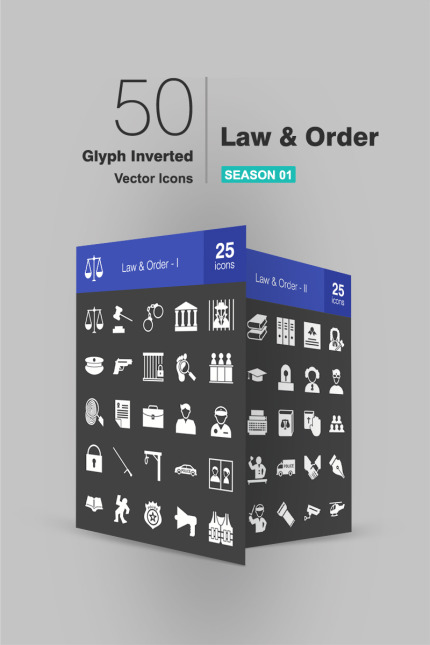 Kit Graphique #94058 Law Icon Divers Modles Web - Logo template Preview