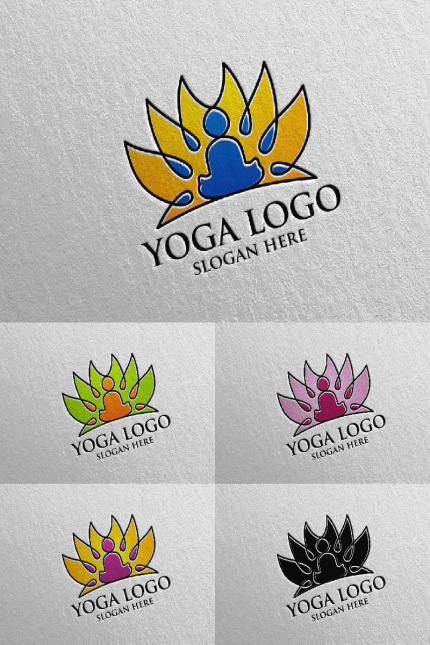 Kit Graphique #94609 Yoga Spa Divers Modles Web - Logo template Preview