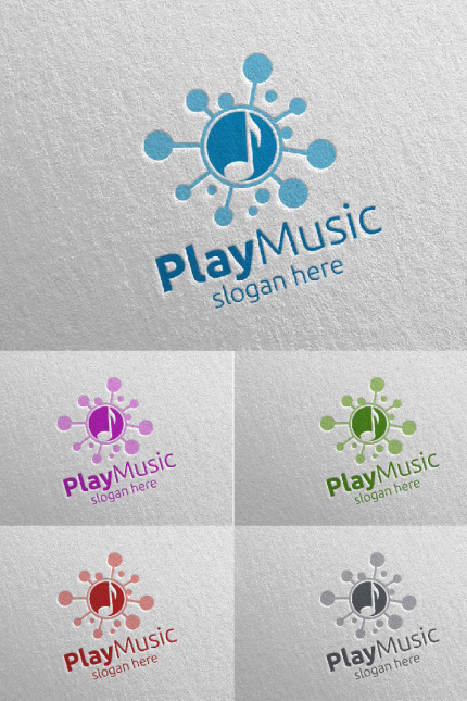 Kit Graphique #94653 Music Logo Divers Modles Web - Logo template Preview