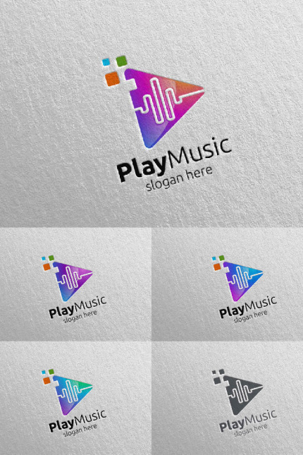 Kit Graphique #94655 Music Logo Divers Modles Web - Logo template Preview