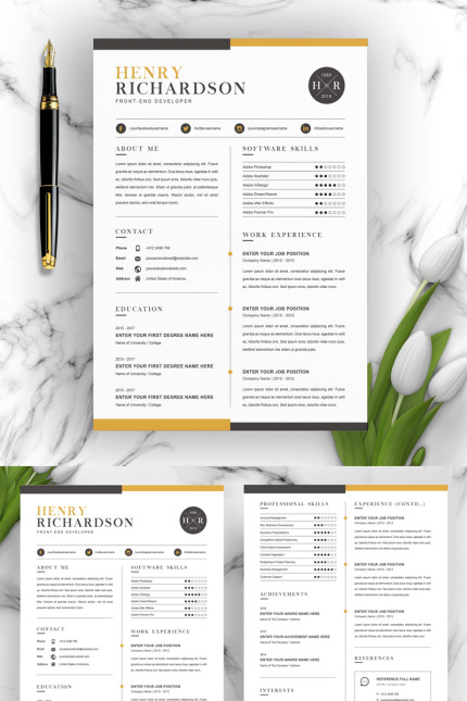 Kit Graphique #94774 Page Resume Divers Modles Web - Logo template Preview