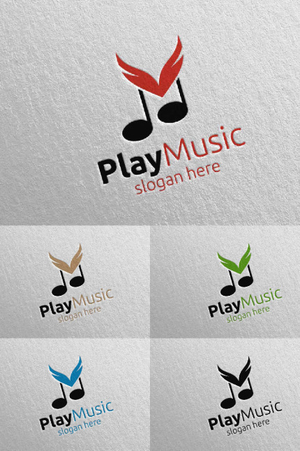 Kit Graphique #94845 Music Logo Divers Modles Web - Logo template Preview