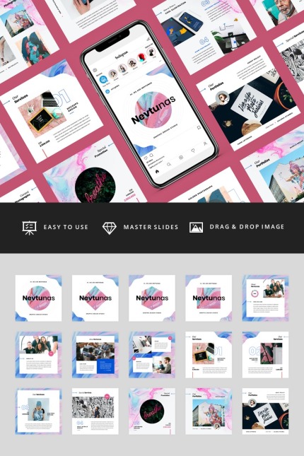 Kit Graphique #95110 Instagram Ig Divers Modles Web - Logo template Preview