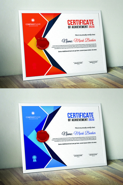 Kit Graphique #95323 Certificate Corporate Divers Modles Web - Logo template Preview