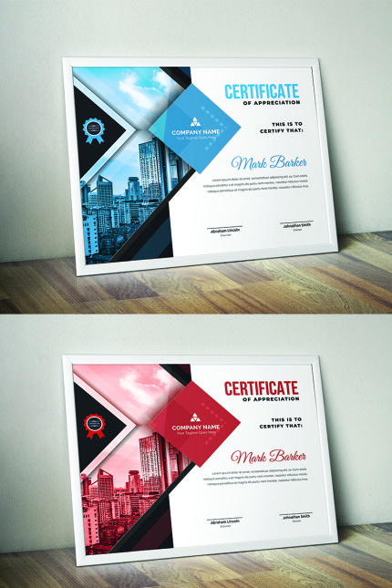 Kit Graphique #95333 Certificate Corporate Divers Modles Web - Logo template Preview