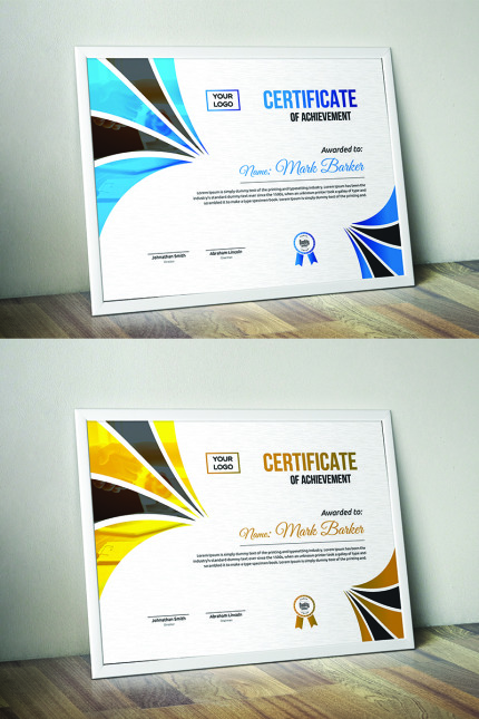 Kit Graphique #95334 Certificate Corporate Divers Modles Web - Logo template Preview