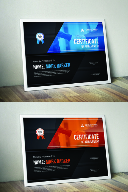 Kit Graphique #95389 Certificate Corporate Divers Modles Web - Logo template Preview