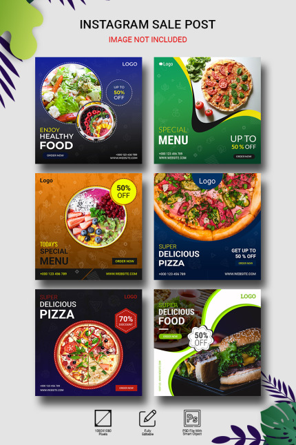 Kit Graphique #95514 Bannire Alimentation Divers Modles Web - Logo template Preview