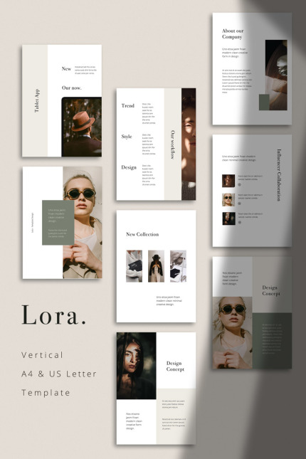 Kit Graphique #95599 Vertical A4 Divers Modles Web - Logo template Preview