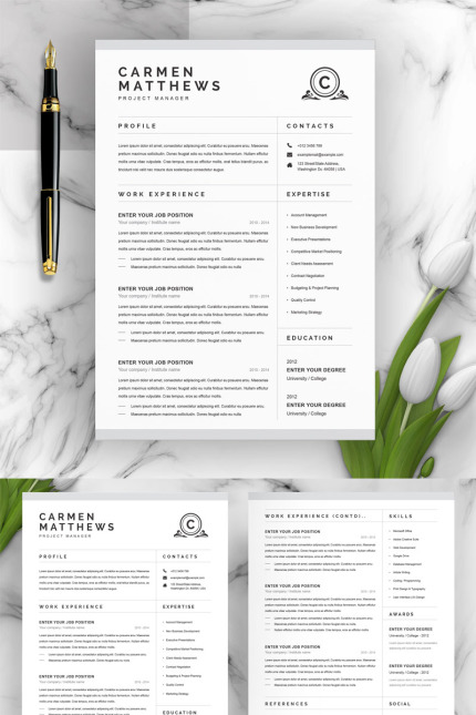 Kit Graphique #95619 Resume 2 Divers Modles Web - Logo template Preview