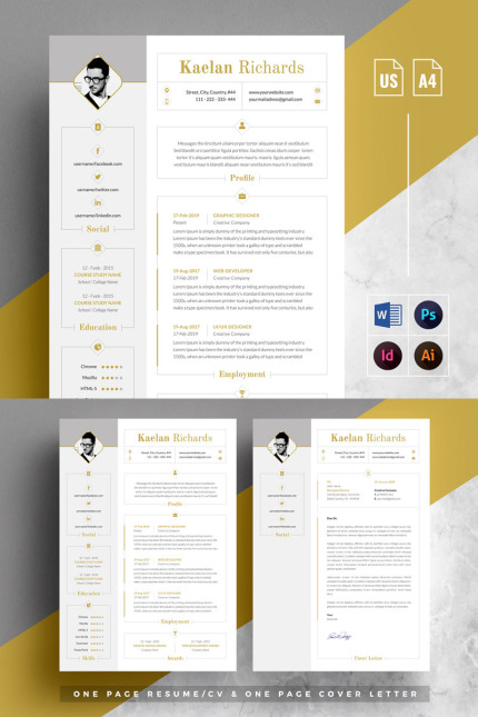 Kit Graphique #95625 Resume Template Divers Modles Web - Logo template Preview