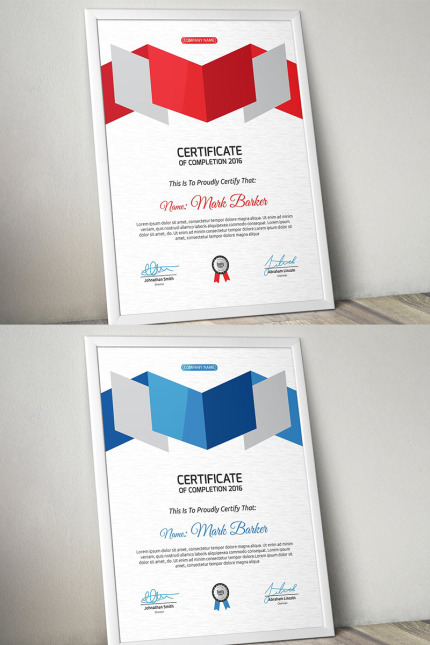 Kit Graphique #95654 Certificate Corporate Divers Modles Web - Logo template Preview