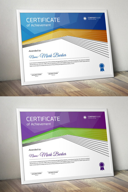 Kit Graphique #95690 Certificate Corporate Divers Modles Web - Logo template Preview