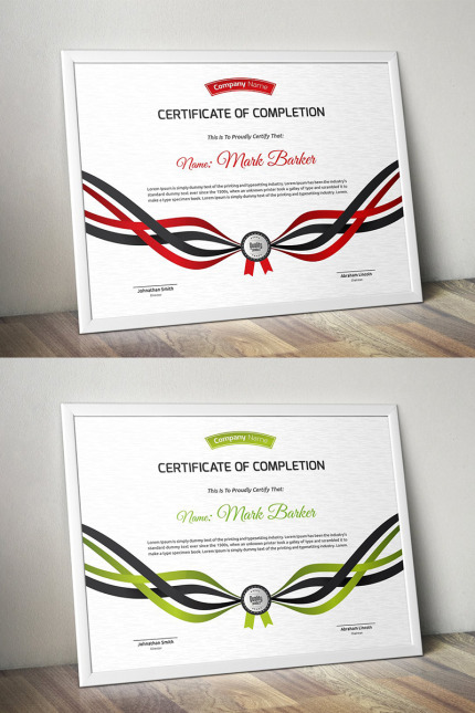 Kit Graphique #95698 Certificate Corporate Divers Modles Web - Logo template Preview