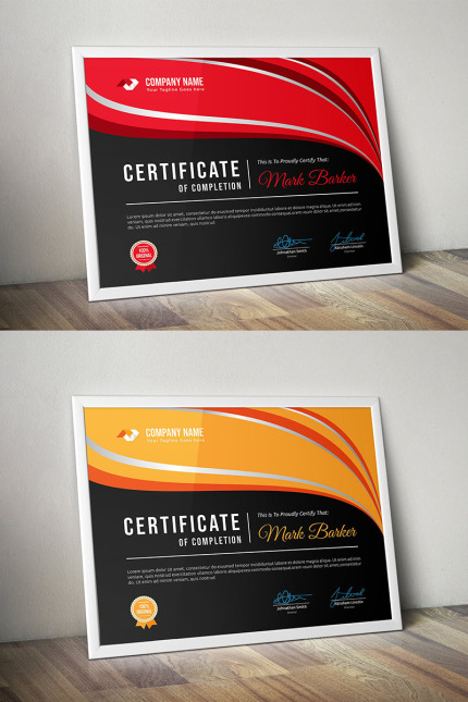 Kit Graphique #95704 Certificate Corporate Divers Modles Web - Logo template Preview