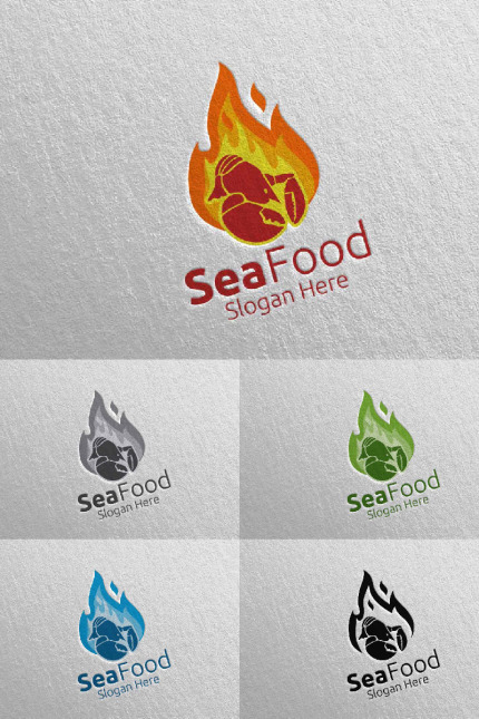 Kit Graphique #95754 Seafood Restaurant Divers Modles Web - Logo template Preview