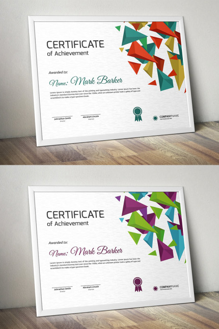 Kit Graphique #95794 Certificate Corporate Divers Modles Web - Logo template Preview