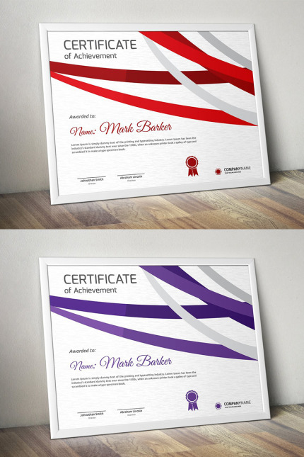 Kit Graphique #95795 Certificate Corporate Divers Modles Web - Logo template Preview