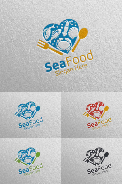 Kit Graphique #95876 Seafood Restaurant Divers Modles Web - Logo template Preview