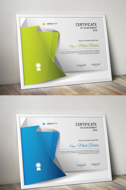 Kit Graphique #95922 Certificate Corporate Divers Modles Web - Logo template Preview