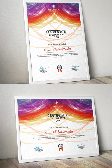 Kit Graphique #96016 Certificate Corporate Divers Modles Web - Logo template Preview