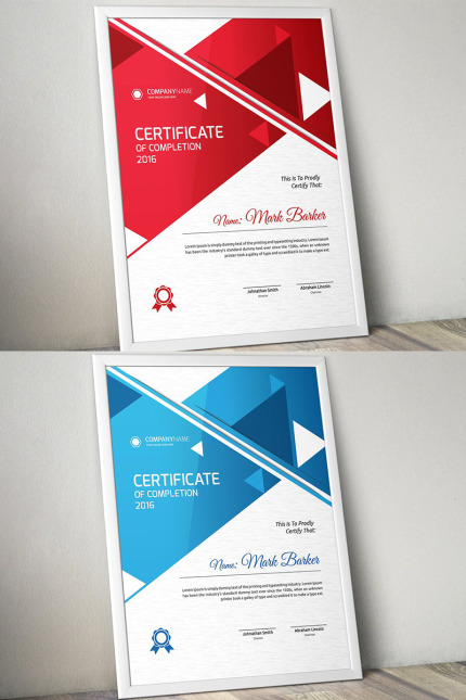 Kit Graphique #96044 Certificate Corporate Divers Modles Web - Logo template Preview