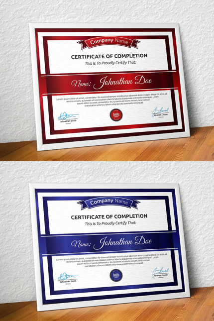 Kit Graphique #96052 Certificate Corporate Divers Modles Web - Logo template Preview