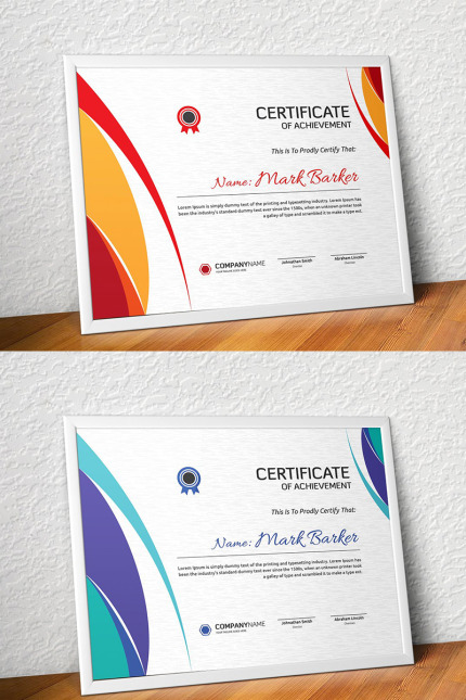 Kit Graphique #96054 Certificate Corporate Divers Modles Web - Logo template Preview