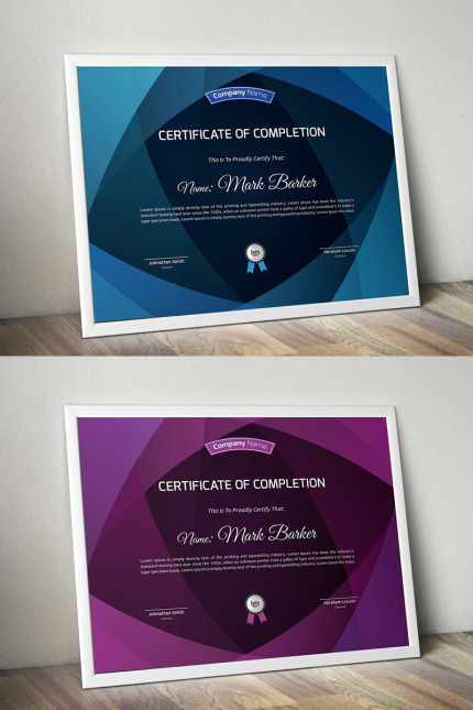 Kit Graphique #96072 Certificate Corporate Divers Modles Web - Logo template Preview