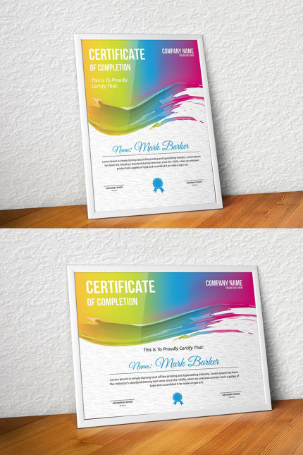 Kit Graphique #96079 Certificate Corporate Divers Modles Web - Logo template Preview