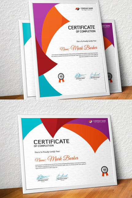 Kit Graphique #96088 Certificate Corporate Divers Modles Web - Logo template Preview