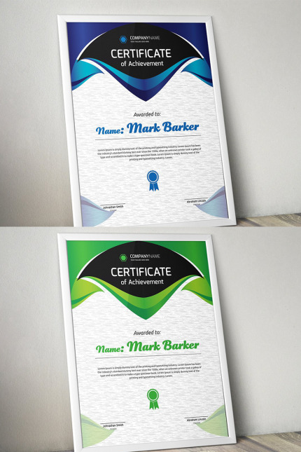 Kit Graphique #96151 Certificate Corporate Divers Modles Web - Logo template Preview