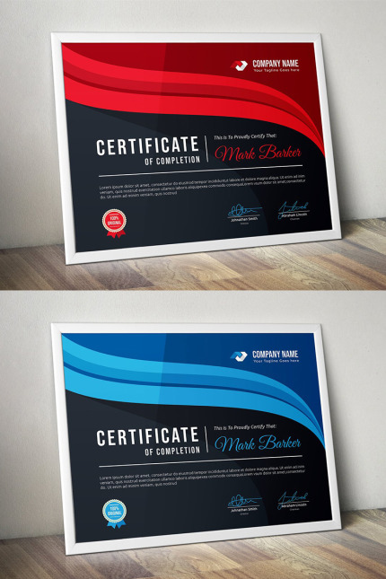 Kit Graphique #96217 Certificate Entreprise Divers Modles Web - Logo template Preview