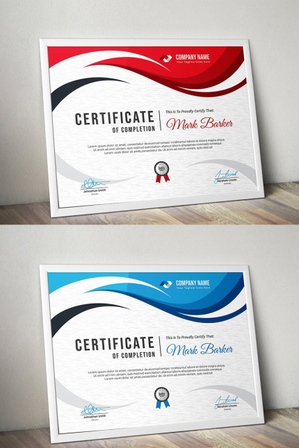 Kit Graphique #96221 Certificate Corporate Divers Modles Web - Logo template Preview