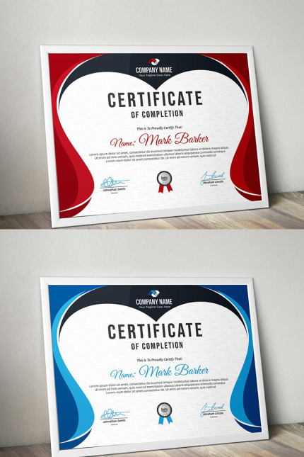 Kit Graphique #96222 Certificate Corporate Divers Modles Web - Logo template Preview