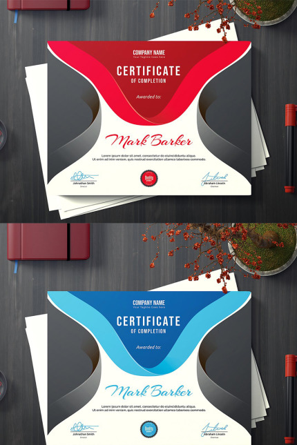 Kit Graphique #96274 Certificate Corporate Divers Modles Web - Logo template Preview