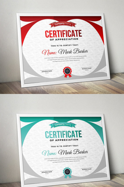 Kit Graphique #96476 Certificate Entreprise Divers Modles Web - Logo template Preview