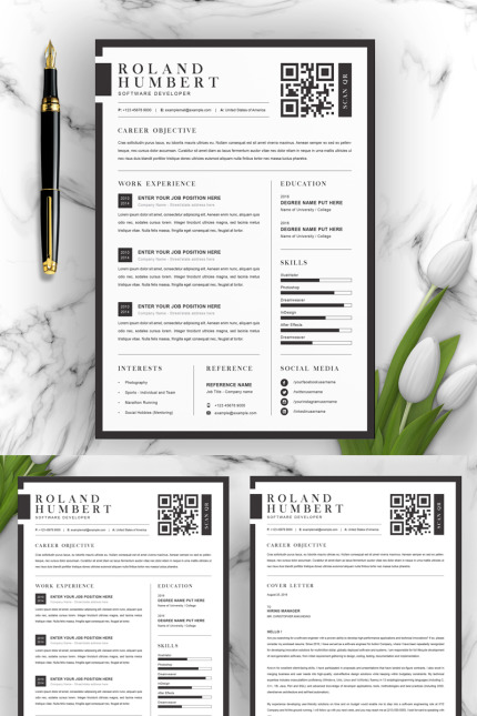 Kit Graphique #96782 Clean Cv Divers Modles Web - Logo template Preview